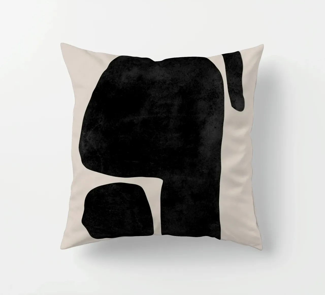 Modern Abstract Wall Art, Neutral Wall Art decorative cushion by AbstractPrints