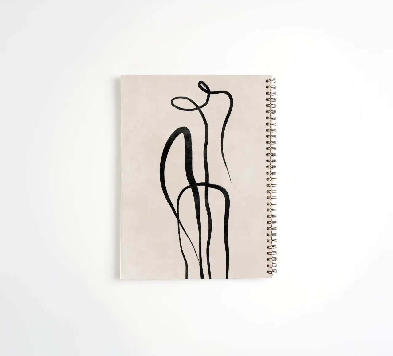 Abstract Wave Print, Modern Art spiral notebook by AbstractPrints