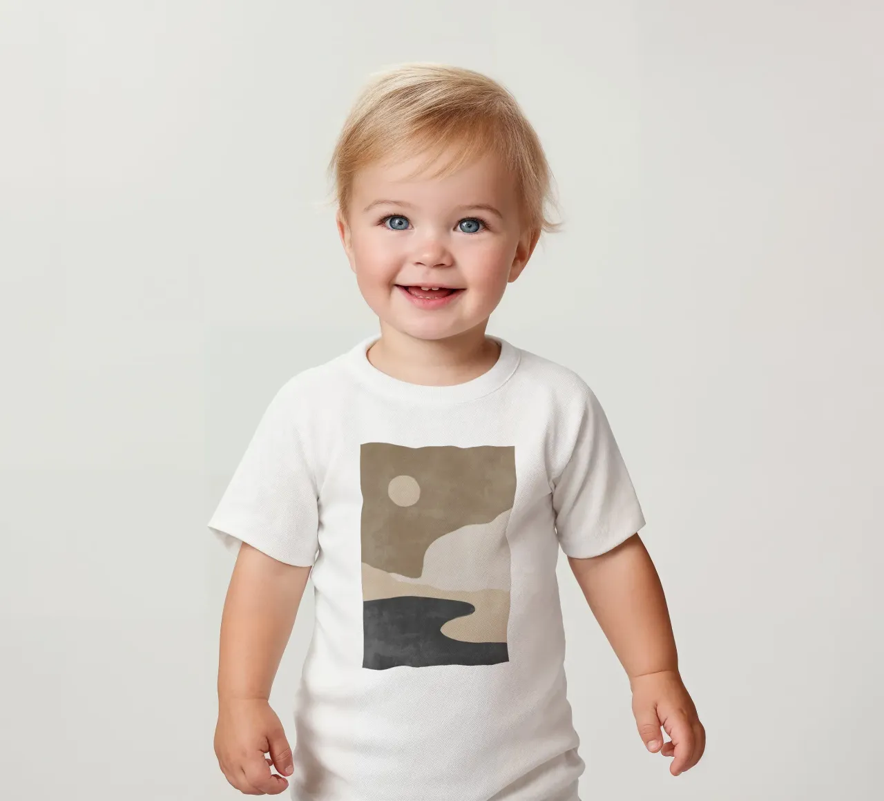 Abstract Mountain Print, Nature Wall Art baby t-shirt by AbstractPrints