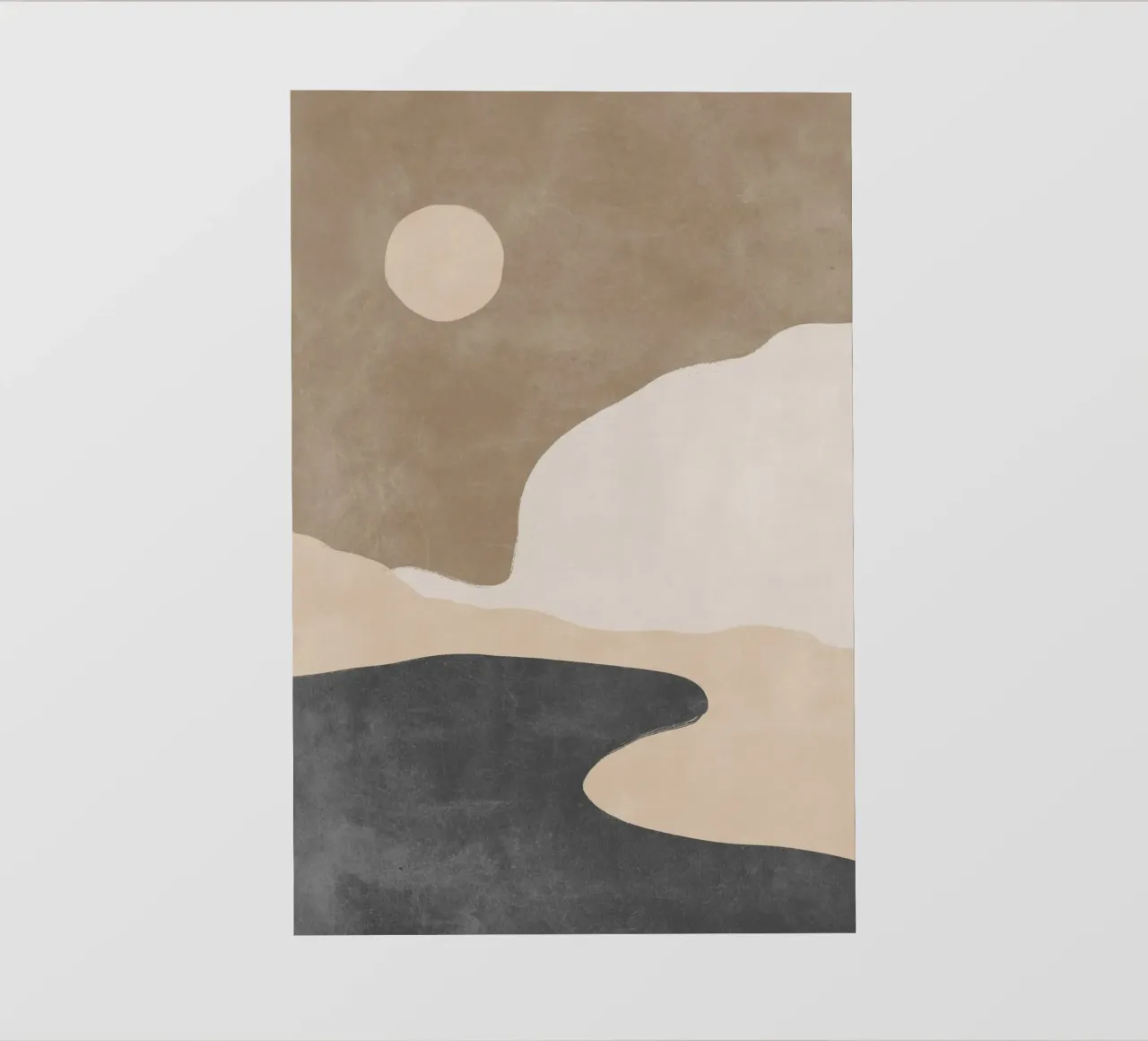 Abstract Mountain Print, Nature Wall Art photo wallpaper by AbstractPrints