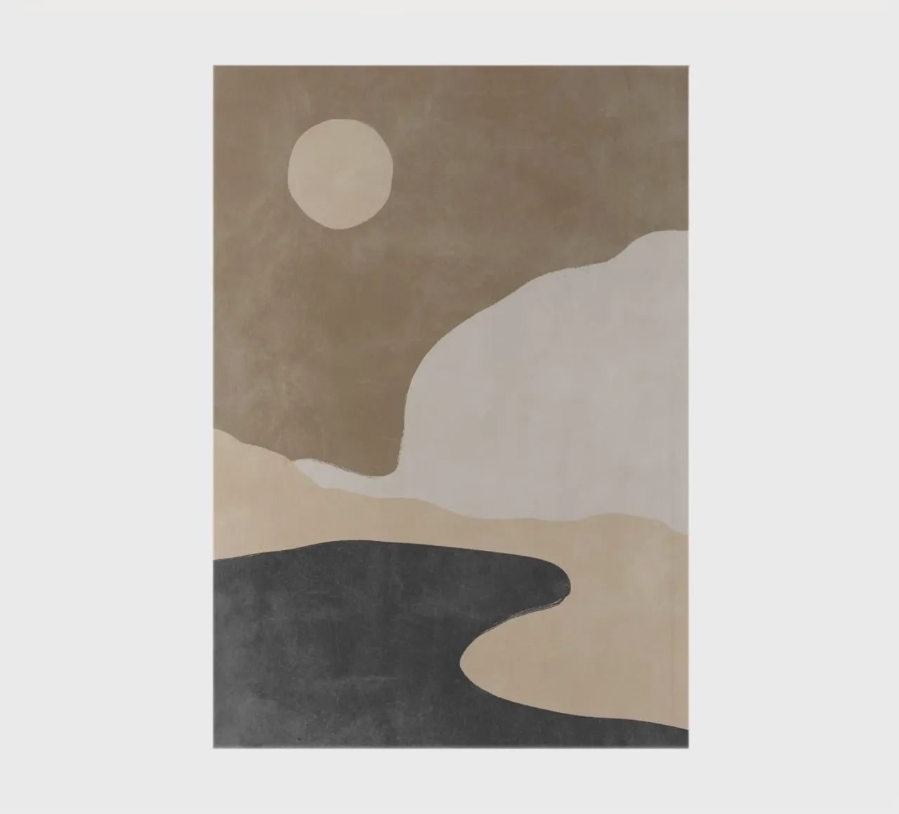 Impresión abstracta de montaña, arte de pared de naturaleza cuaderno de AbstractPrints