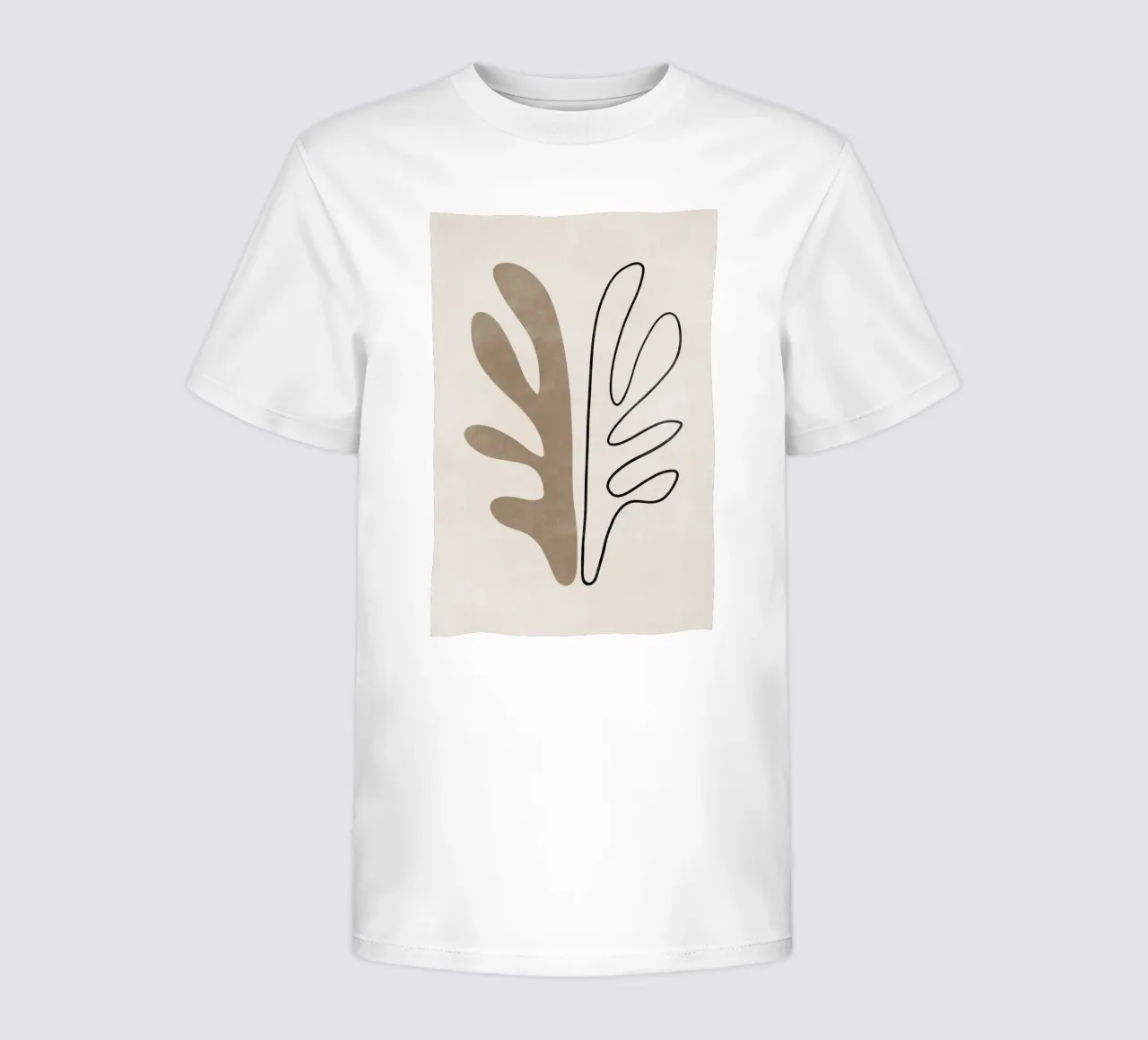 Abstract Botanical Print, Modern Wall Art kids t-shirt by AbstractPrints