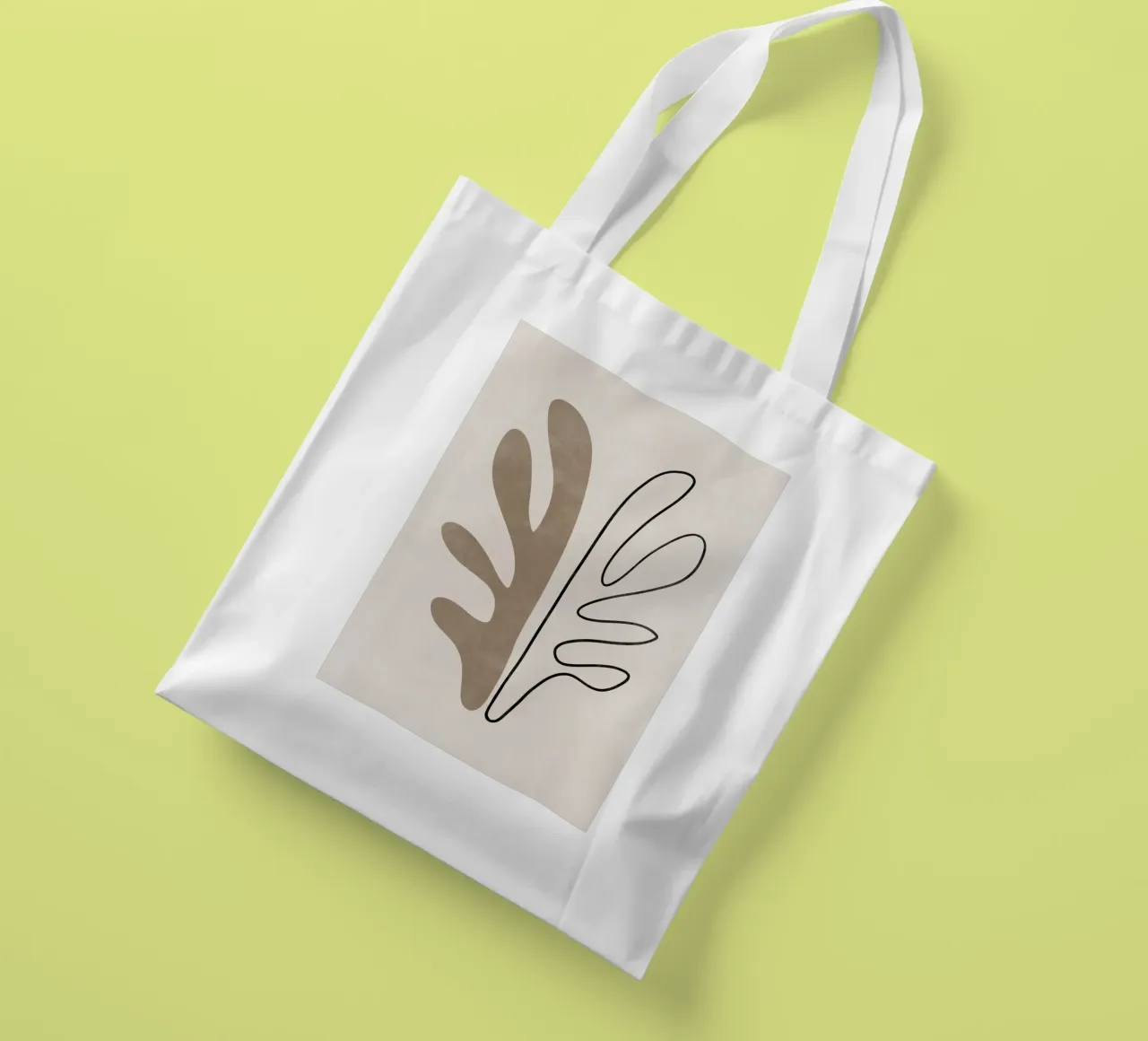 Abstract Botanical Print, Modern Wall Art tote bag by AbstractPrints