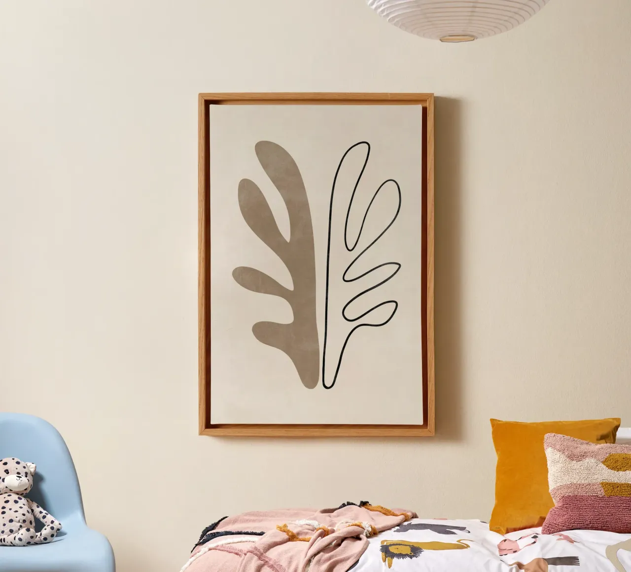 Abstract Botanical Print, Modern Wall Art canvas by AbstractPrints