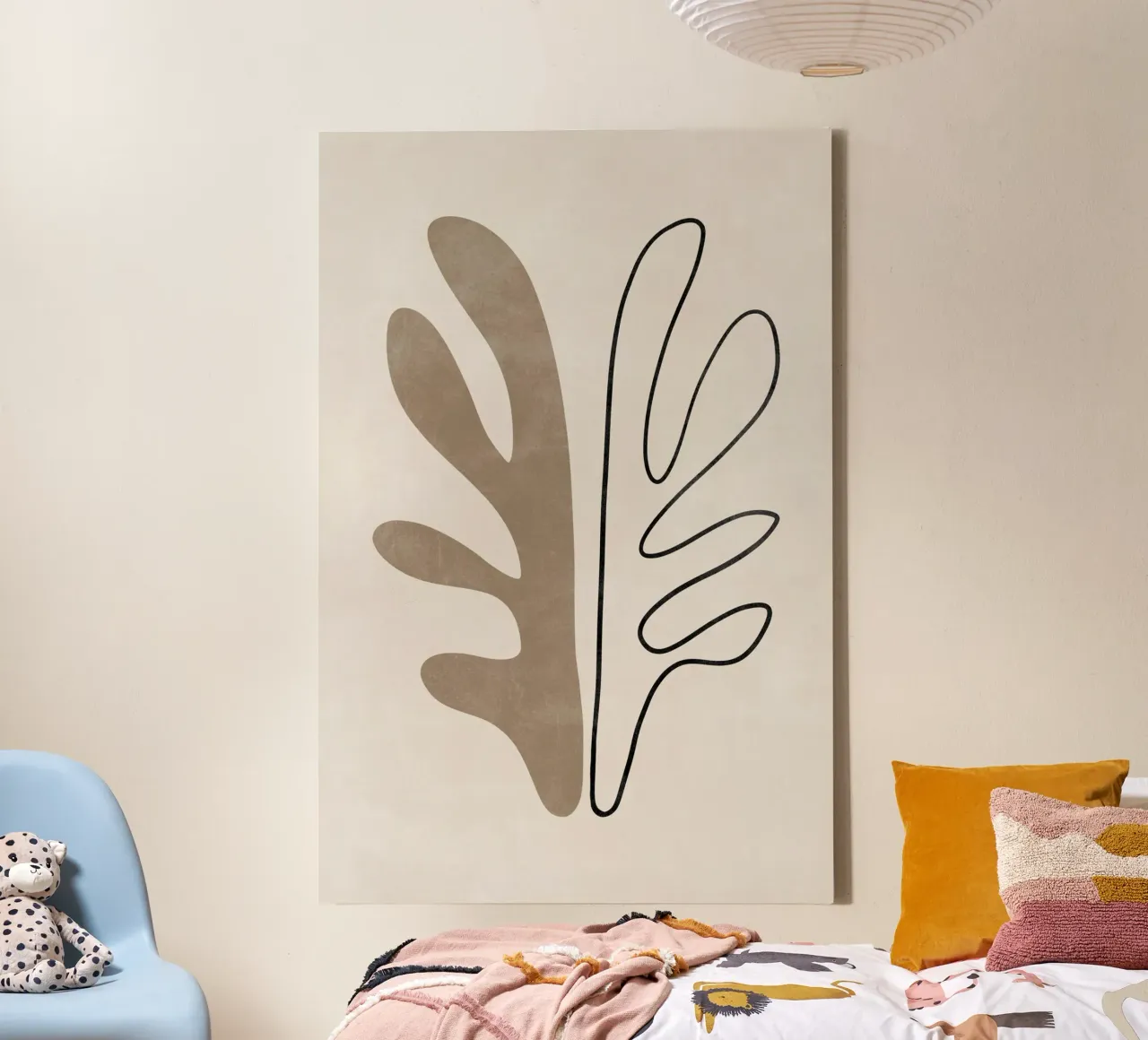 Abstract Botanical Print, Modern Wall Art canvas by AbstractPrints