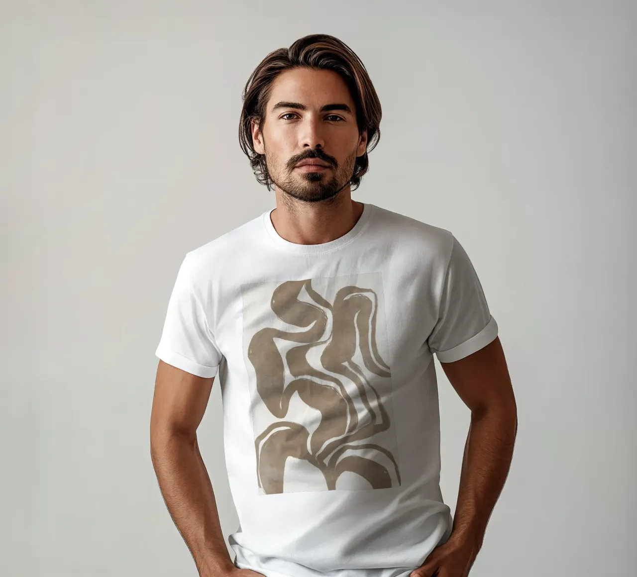Abstract Print, Modern Neutral Wall Art t-shirt by AbstractPrints