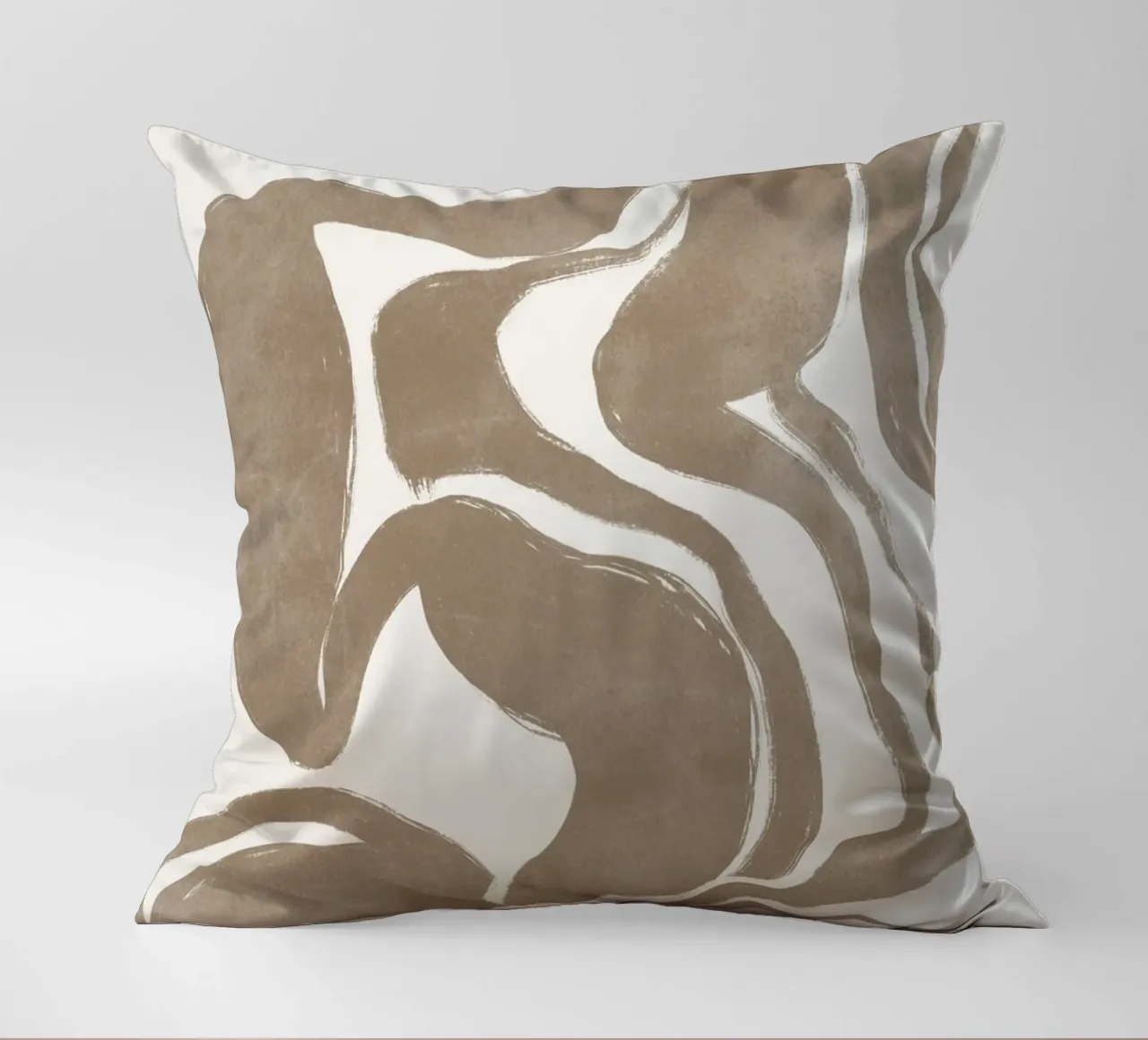 Abstract Print, Modern Neutral Wall Art decorative cushion by AbstractPrints