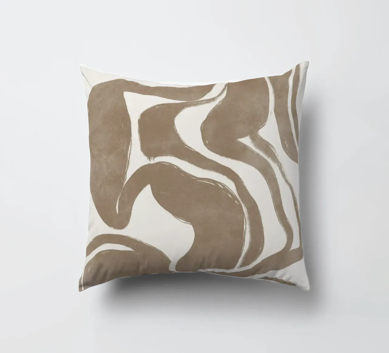 Abstract Print, Modern Neutral Wall Art decorative cushion by AbstractPrints