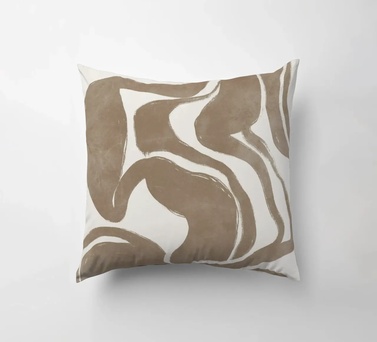 Abstract Print, Modern Neutral Wall Art decorative cushion by AbstractPrints