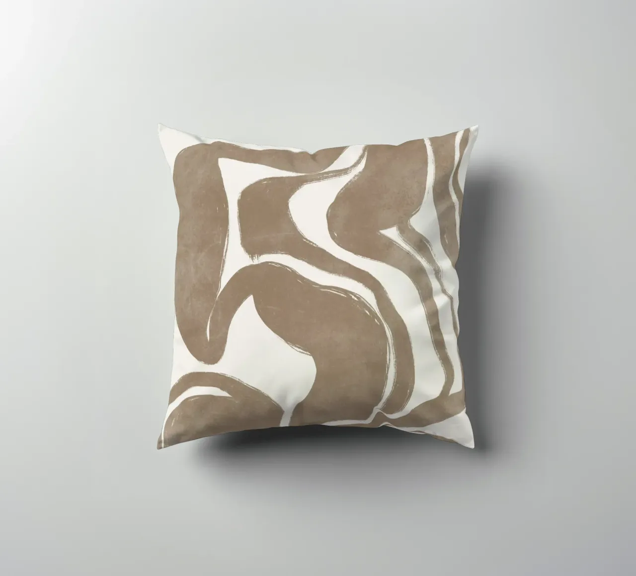 Abstract Print, Modern Neutral Wall Art decorative cushion by AbstractPrints