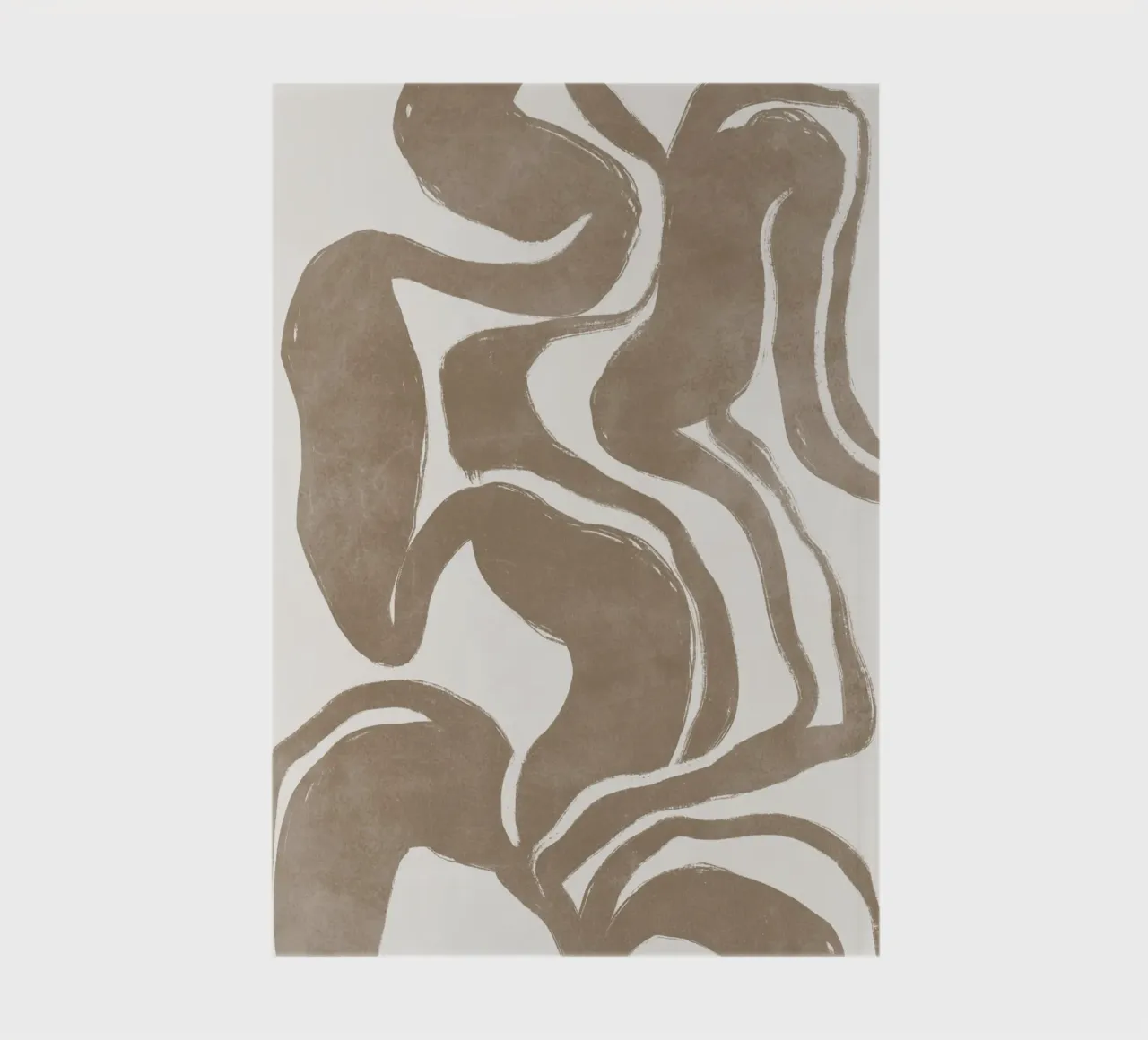 Abstract Print, Modern Neutral Wall Art notebook by AbstractPrints