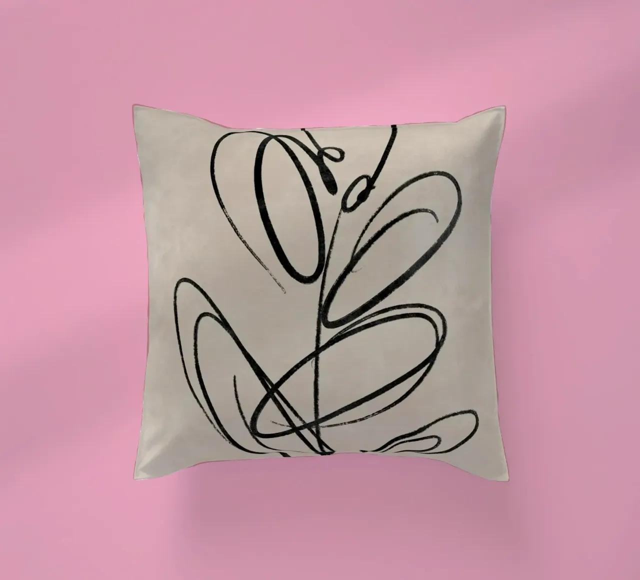 Leaf Print, Abstract Wall Art, Abstract Botanical Print decorative cushion by AbstractPrints