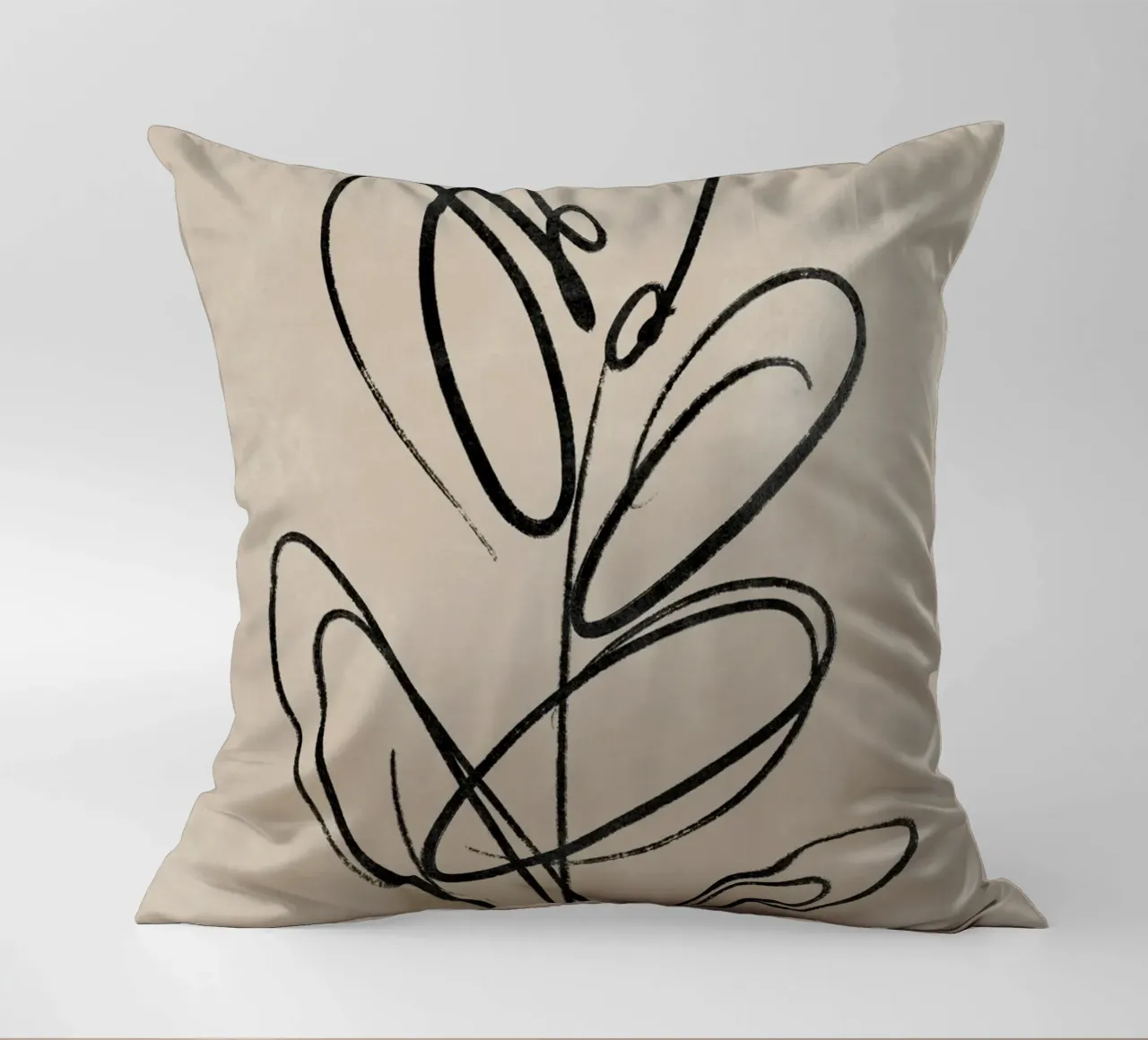 Leaf Print, Abstract Wall Art, Abstract Botanical Print decorative cushion by AbstractPrints