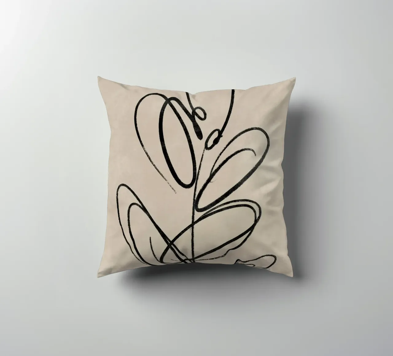 Leaf Print, Abstract Wall Art, Abstract Botanical Print decorative cushion by AbstractPrints