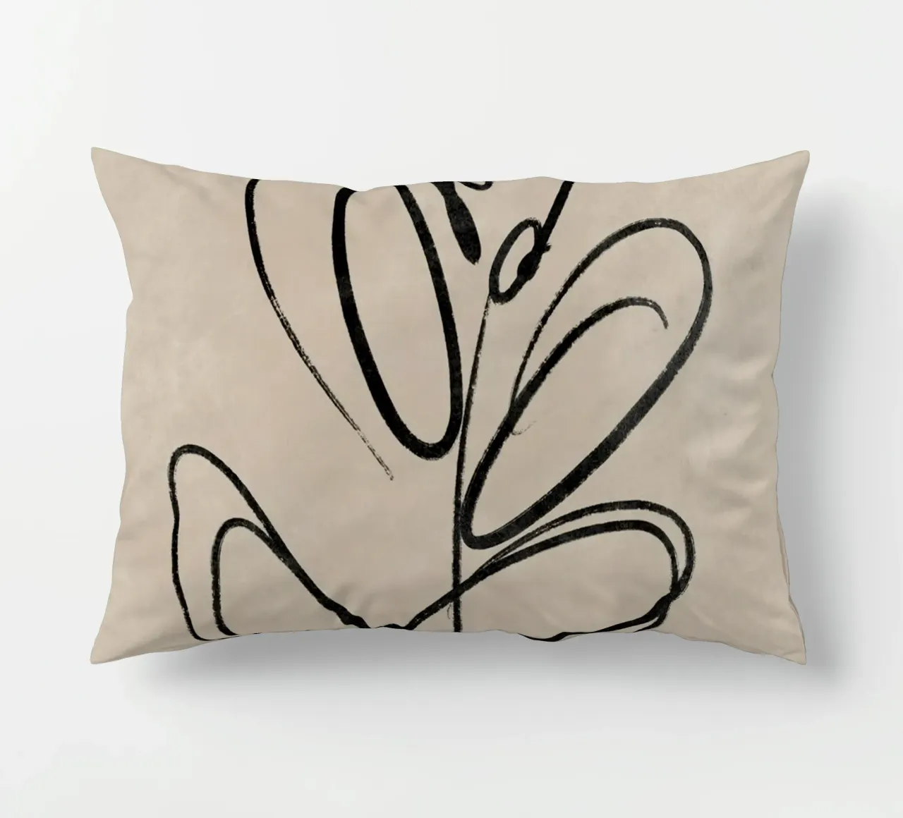 Leaf Print, Abstract Wall Art, Abstract Botanical Print decorative cushion by AbstractPrints