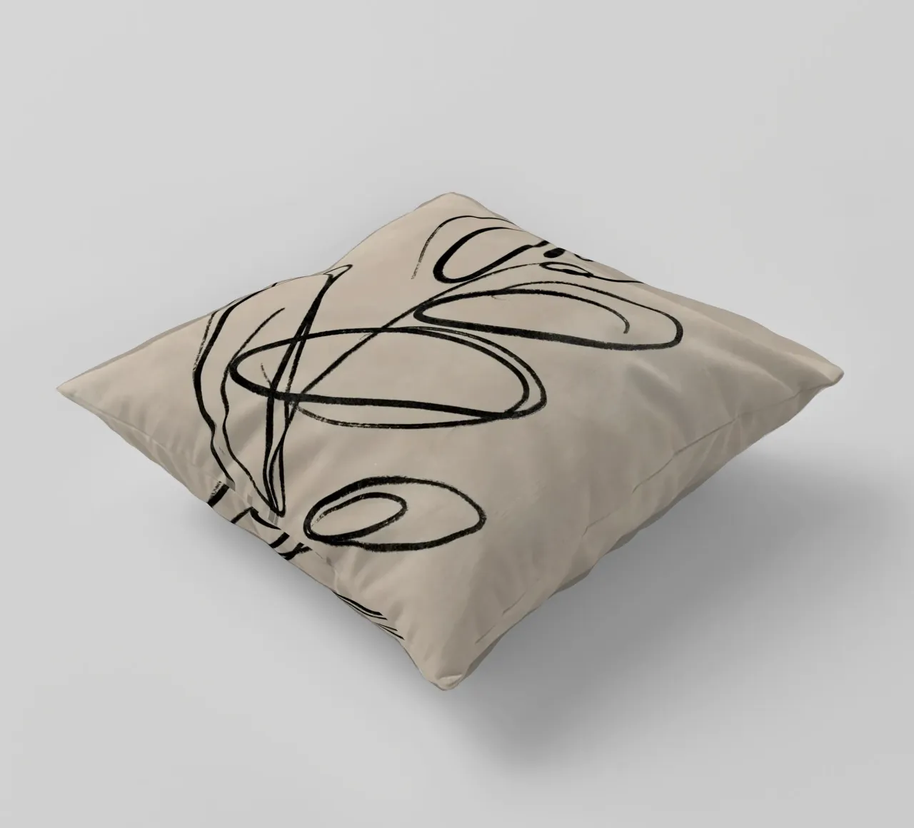 Leaf Print, Abstract Wall Art, Abstract Botanical Print decorative cushion by AbstractPrints