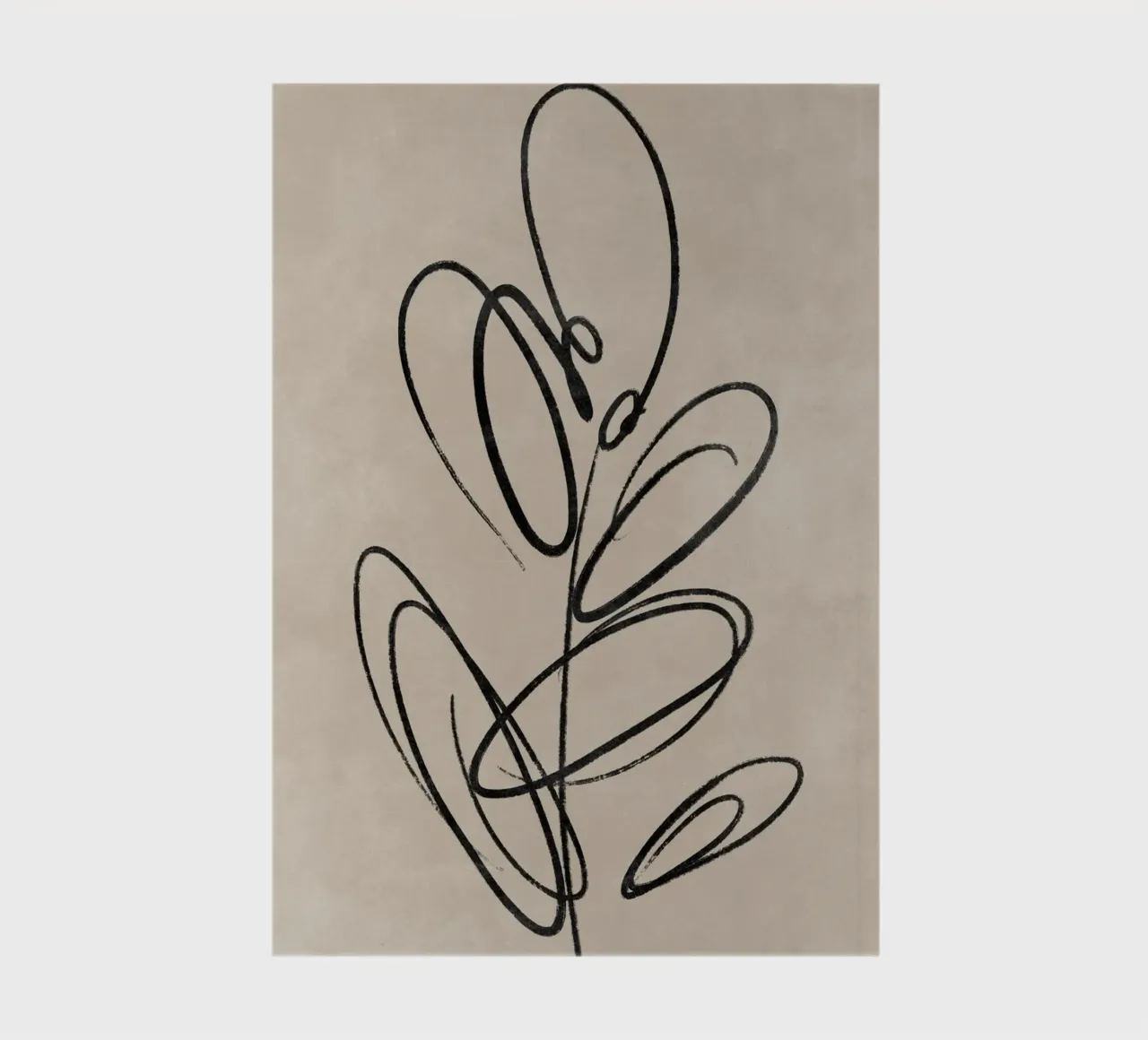 Leaf Print, Abstract Wall Art, Abstract Botanical Print notebook by AbstractPrints