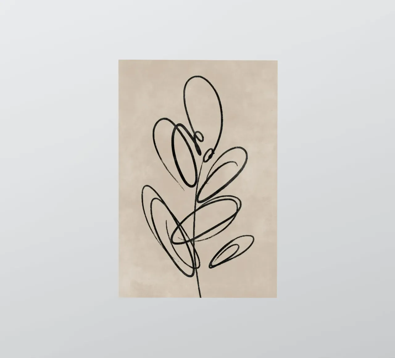 Leaf Print, Abstract Wall Art, Abstract Botanical Print sticker by AbstractPrints