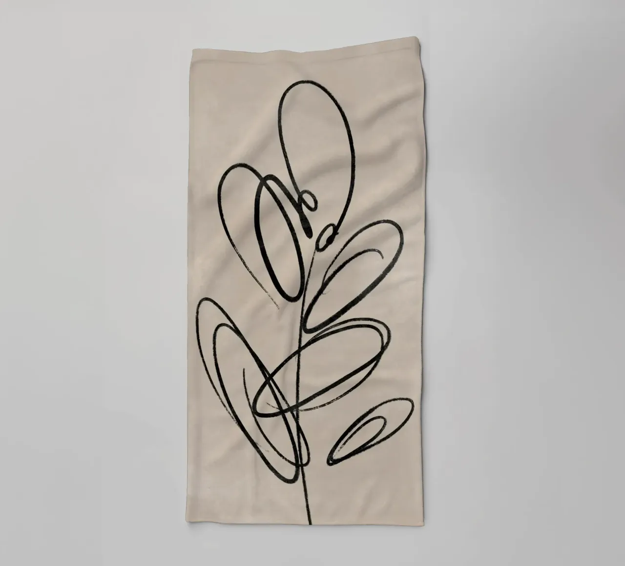 Feuille imprimée, art mural abstrait, impression botanique abstraite serviette de bain de AbstractPrints