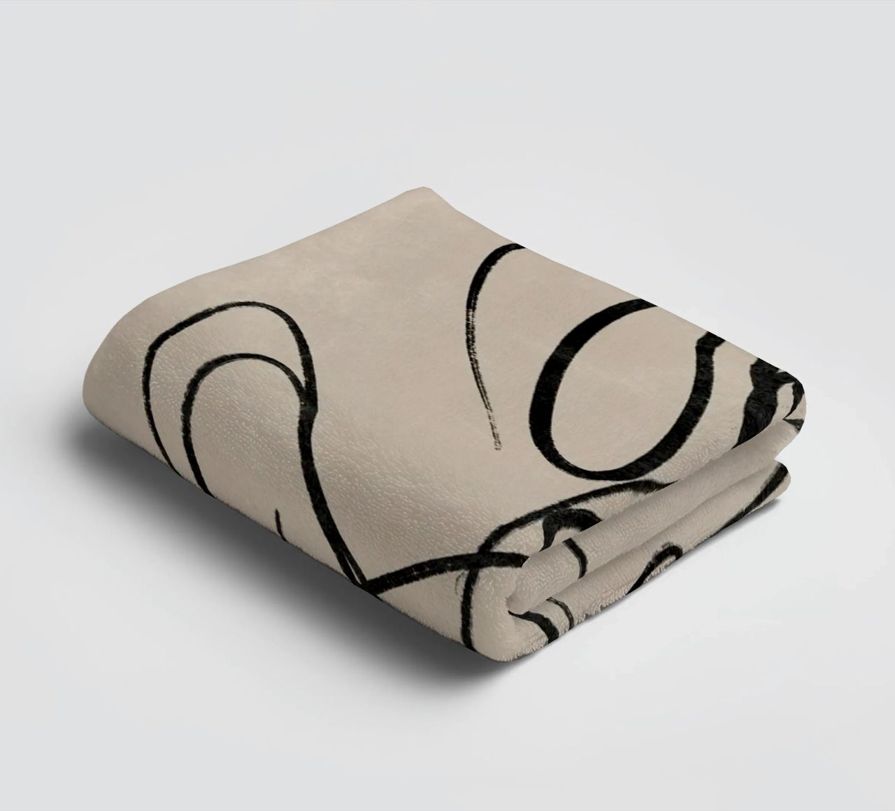 Bladprint, abstracte wandkunst, abstracte botanische print badhanddoek van AbstractPrints