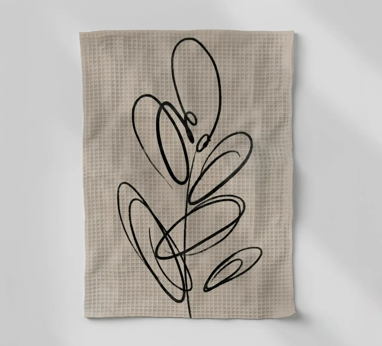 Blatt Druck, Abstrakte Wandkunst, Abstrakte Botanische Drucke Geschirrtuch von AbstractPrints