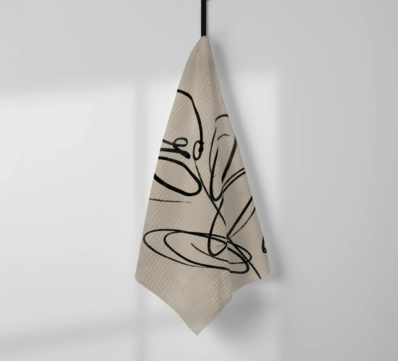 Leaf Print, Abstract Wall Art, Abstract Botanical Print tea towel by AbstractPrints