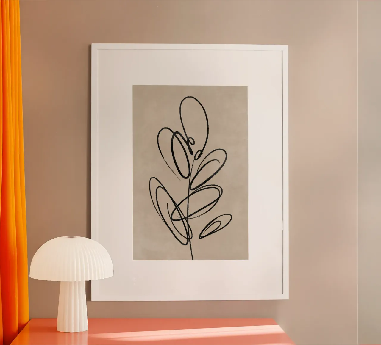 Bladprint, abstracte wandkunst, abstracte botanische print hahnemühle van AbstractPrints
