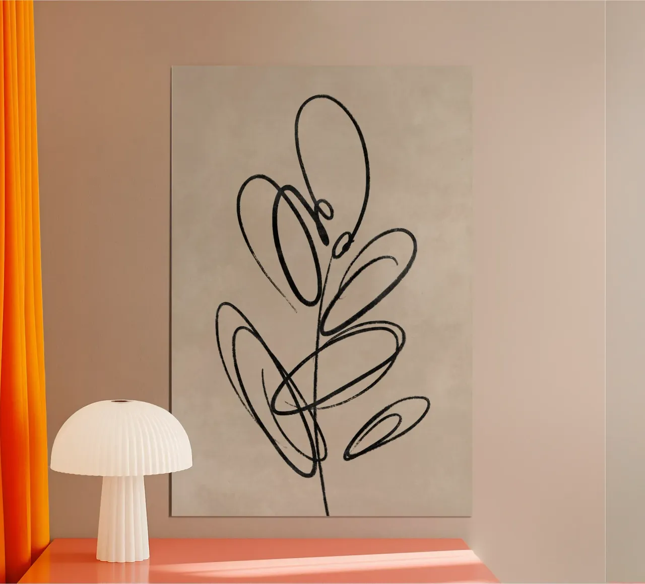 Bladprint, abstracte wandkunst, abstracte botanische print hahnemühle van AbstractPrints