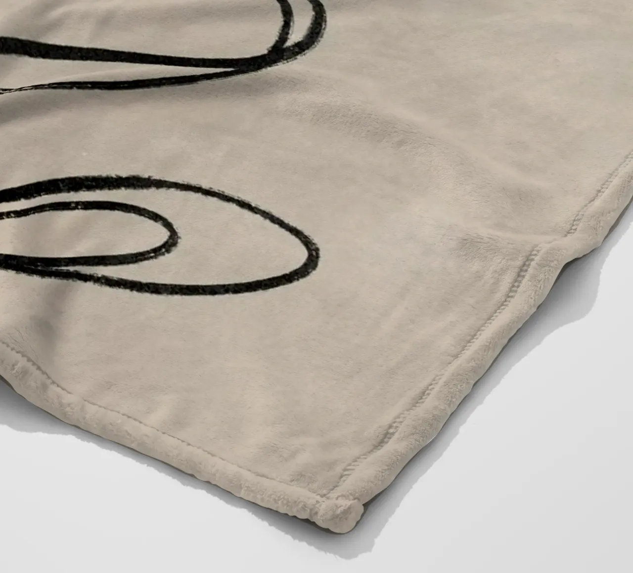 Feuille imprimée, art mural abstrait, impression botanique abstraite plaid polaire de AbstractPrints