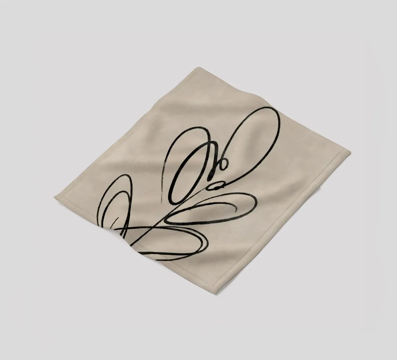 Feuille imprimée, art mural abstrait, impression botanique abstraite plaid polaire de AbstractPrints