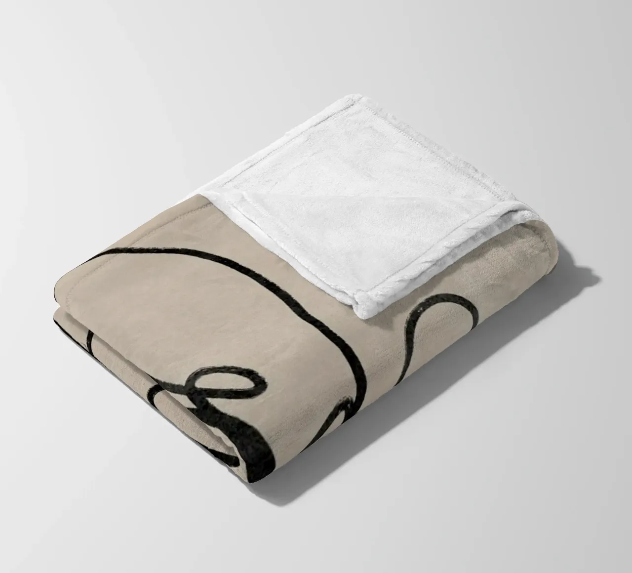 Feuille imprimée, art mural abstrait, impression botanique abstraite plaid polaire de AbstractPrints