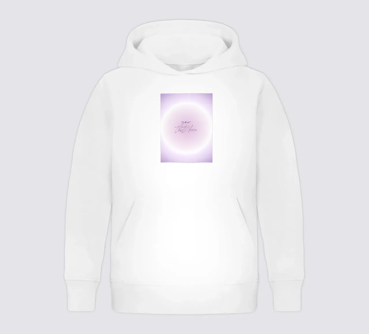 Customizable Aura, Personalized Print, Custom Art, Energy kids hoodie by Dreamscape