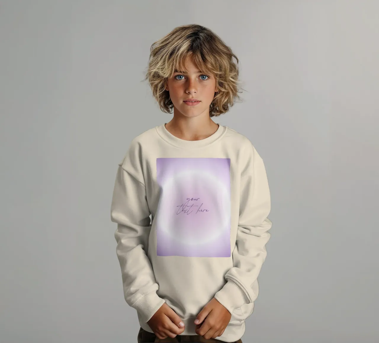 Customizable Aura, Personalized Print, Custom Art, Energy kids sweatshirt by Dreamscape
