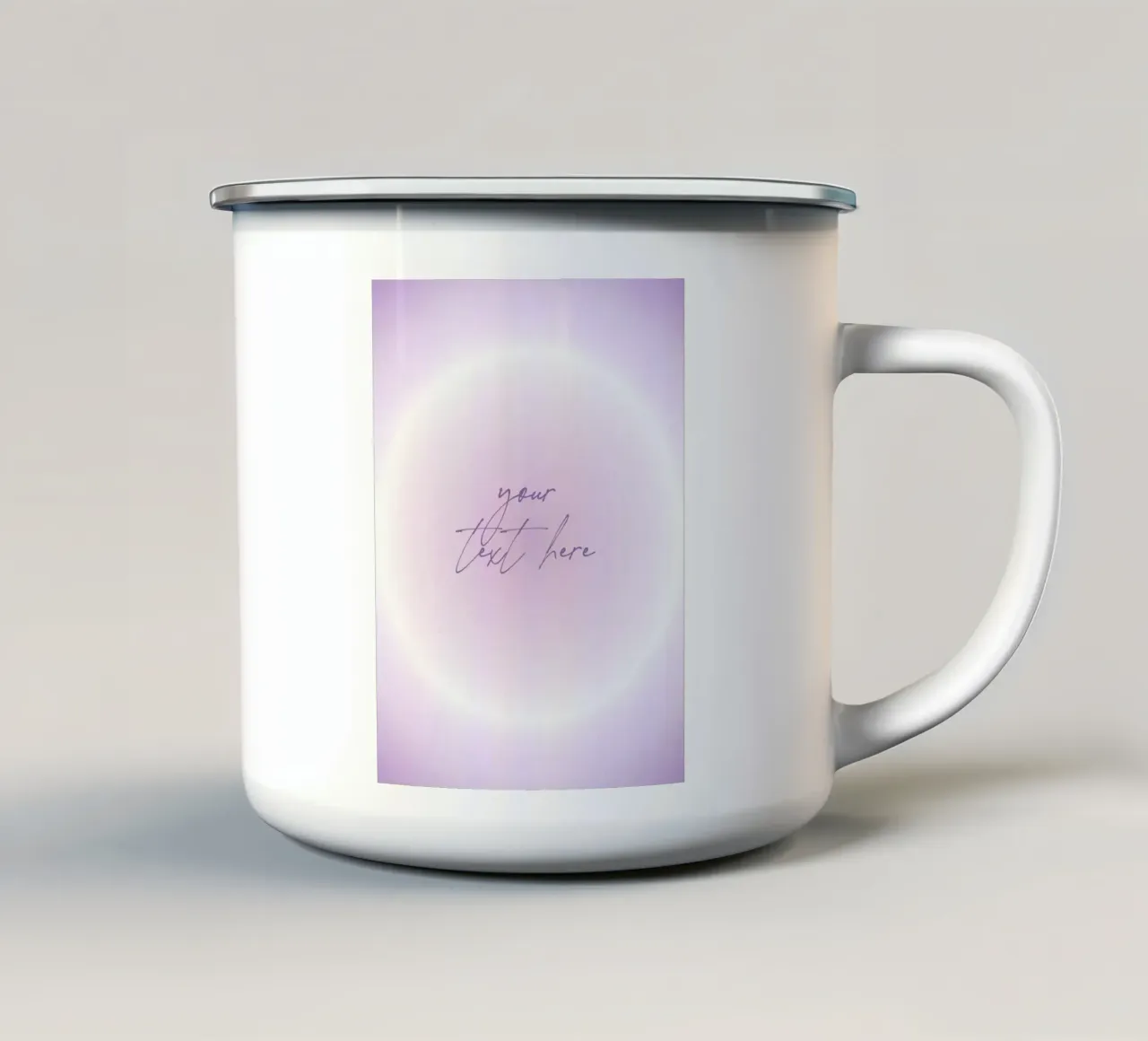 Customizable Aura, Personalized Print, Custom Art, Energy enamel mug by Dreamscape