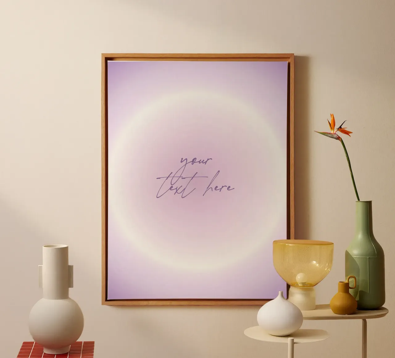 Customizable Aura, Personalized Print, Custom Art, Energy canvas with Floater frame by Dreamscape
