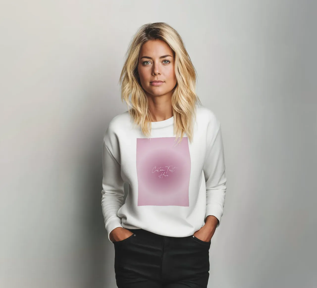 Custom Aura Print, Gradient Wall Art, Personalize Art sweatshirt by Dreamscape