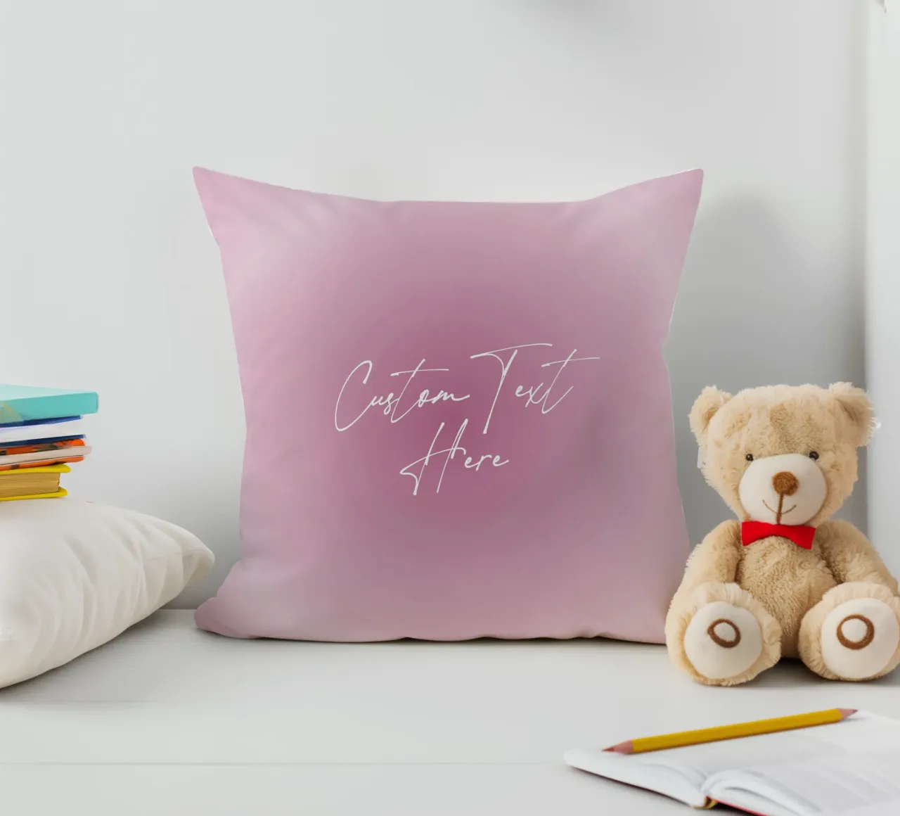 Custom Aura Print, Gradient Wall Art, Personalize Art decorative cushion by Dreamscape