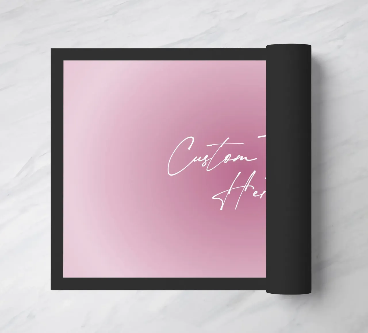 Custom Aura Print, Gradient Wall Art, Personalize Art doormat by Dreamscape
