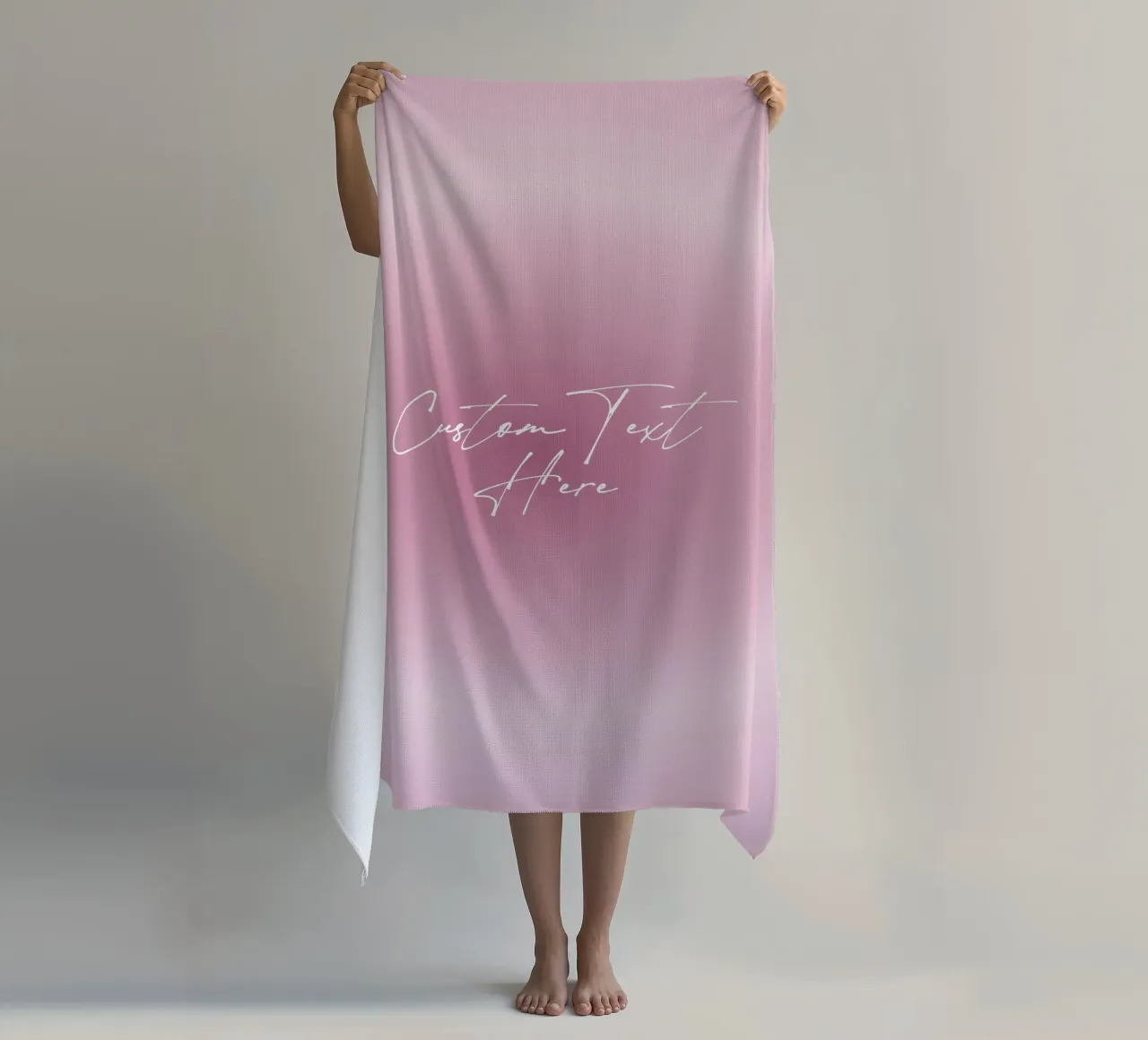 Custom Aura Print, Gradient Wall Art, Personalize Art beach towel by Dreamscape