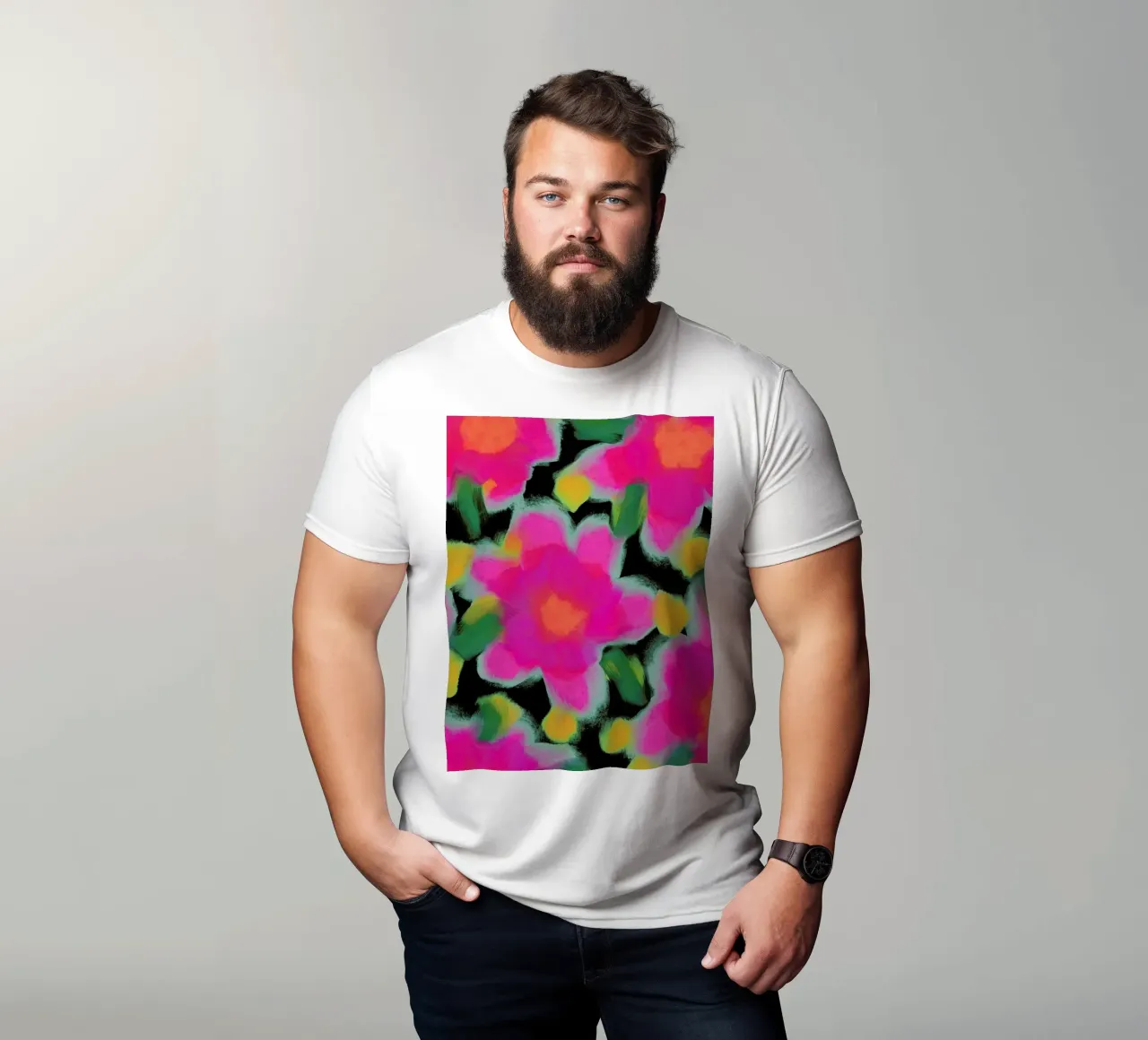 Pink Flowers t-shirt van treechild