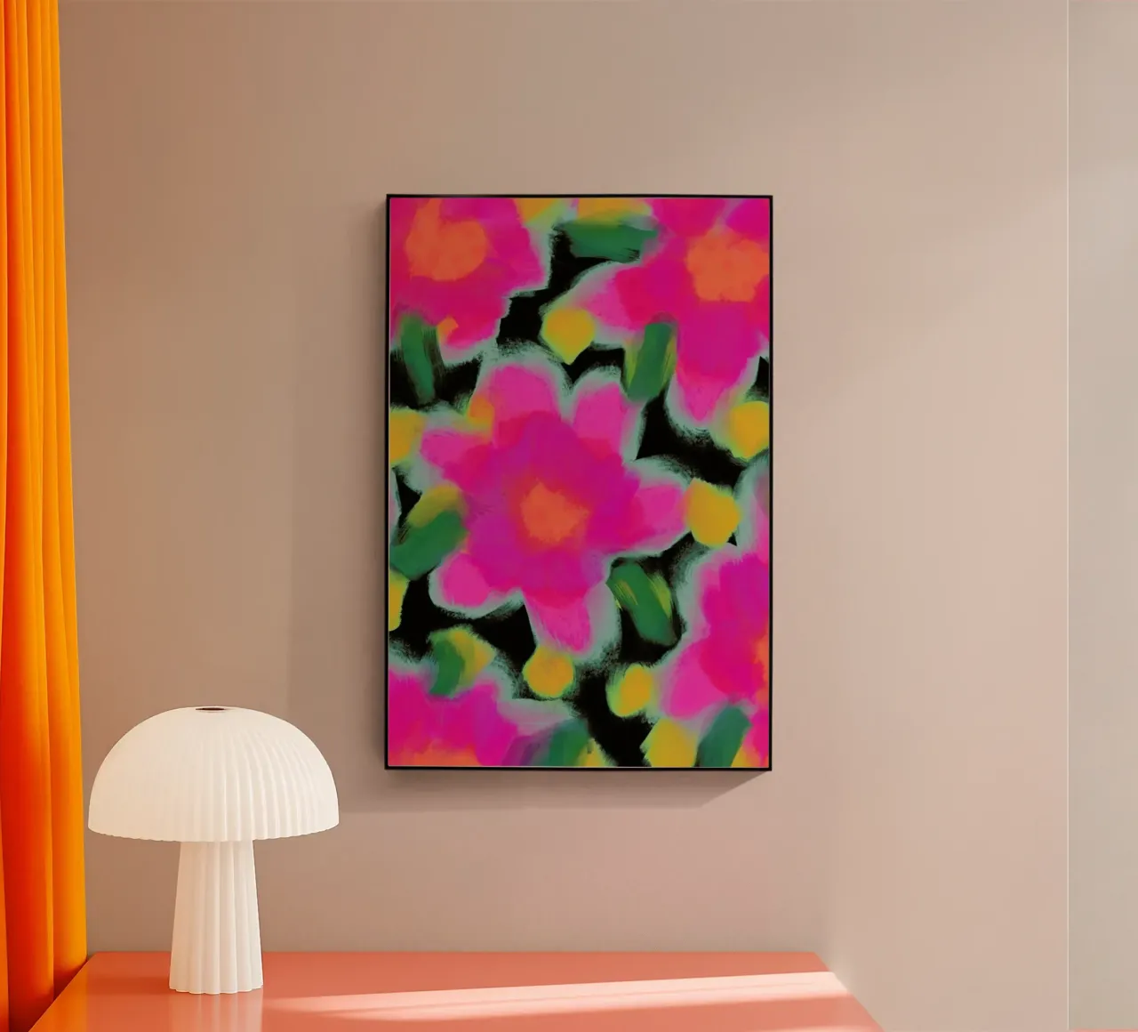 Pink Flowers plexiglass da treechild