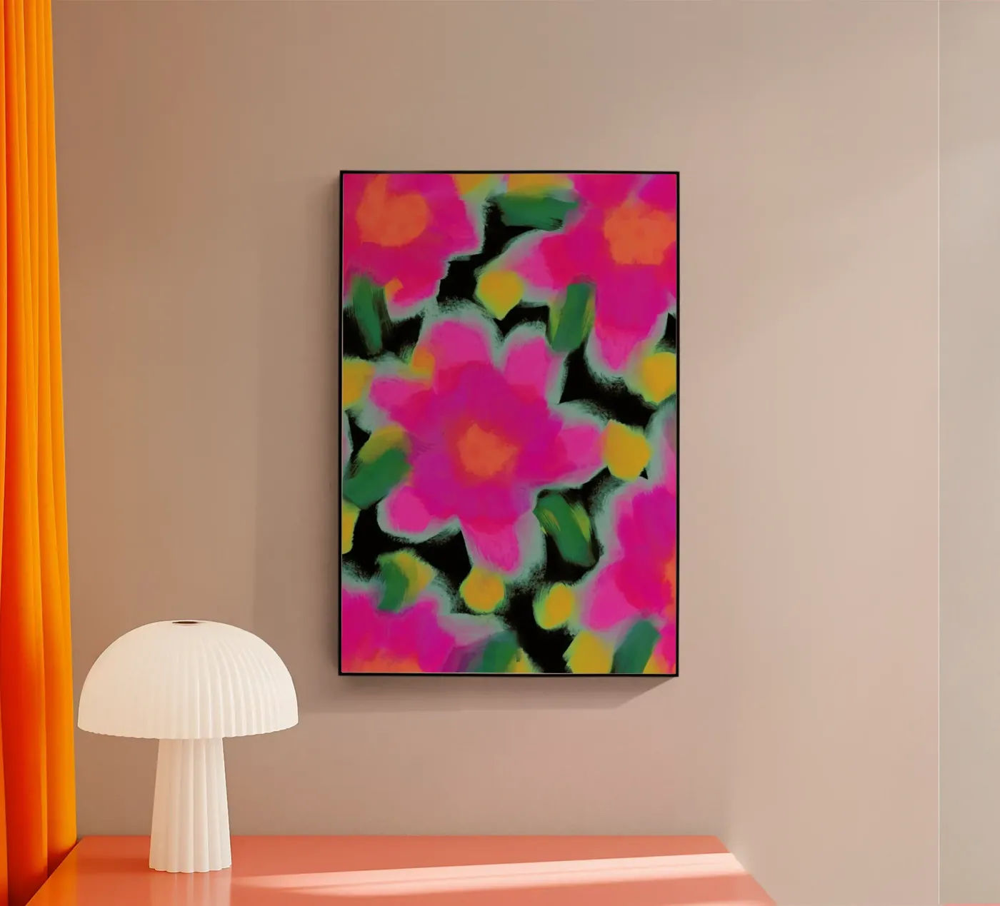 Pink Flowers plexiglass da treechild