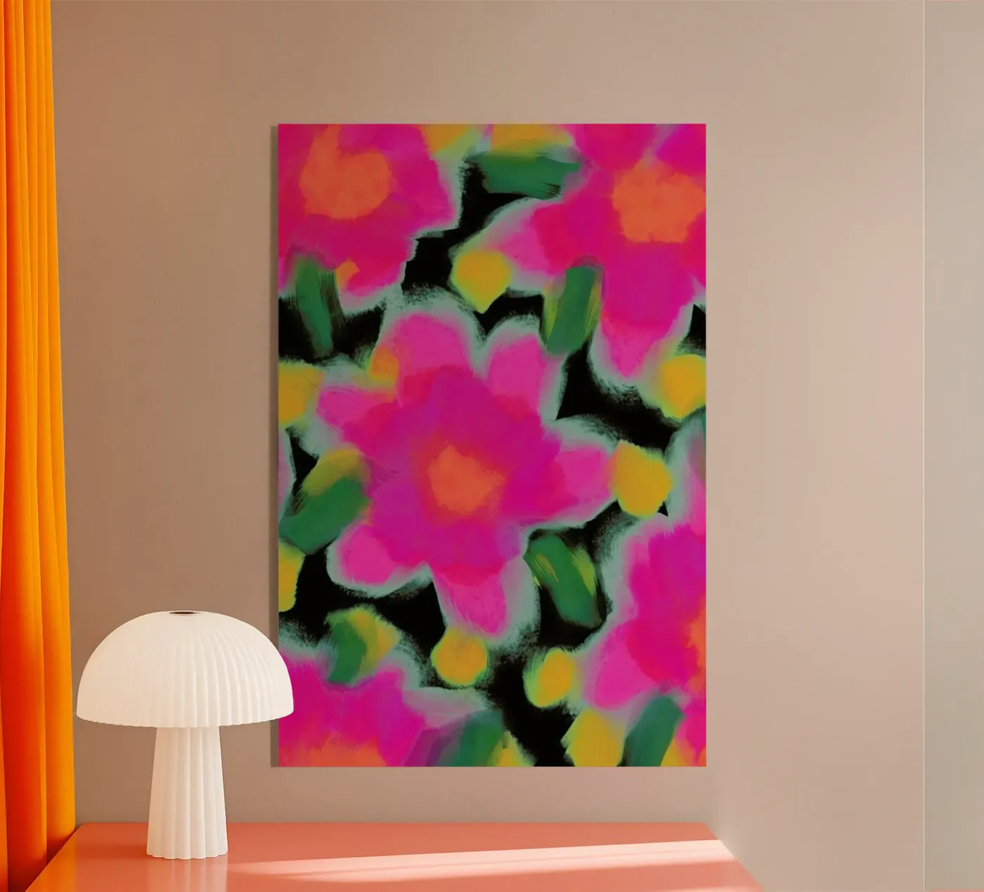 Pink Flowers plexiglass da treechild