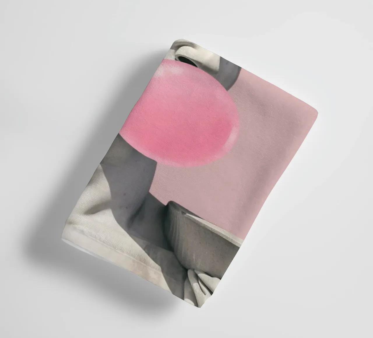 Davids bubbel: Pop Art beeldhouwkunst, kauwgom en renaissancetrend badhanddoek van NorwesClub