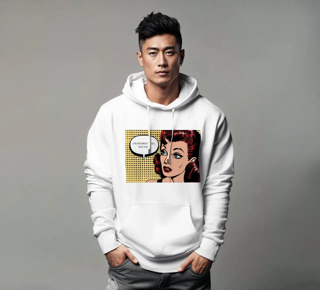 Retro Pop: Cómic "I Remember It All Too Well sudadera con capucha de NorwesClub