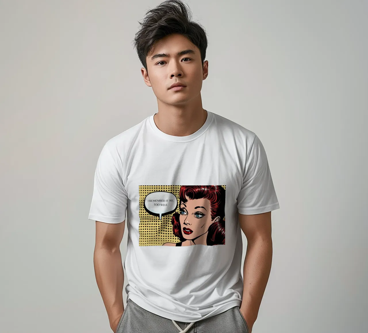 Retro Pop: "I Remember It All Too Well" Comic Art t-shirt by NorwesClub