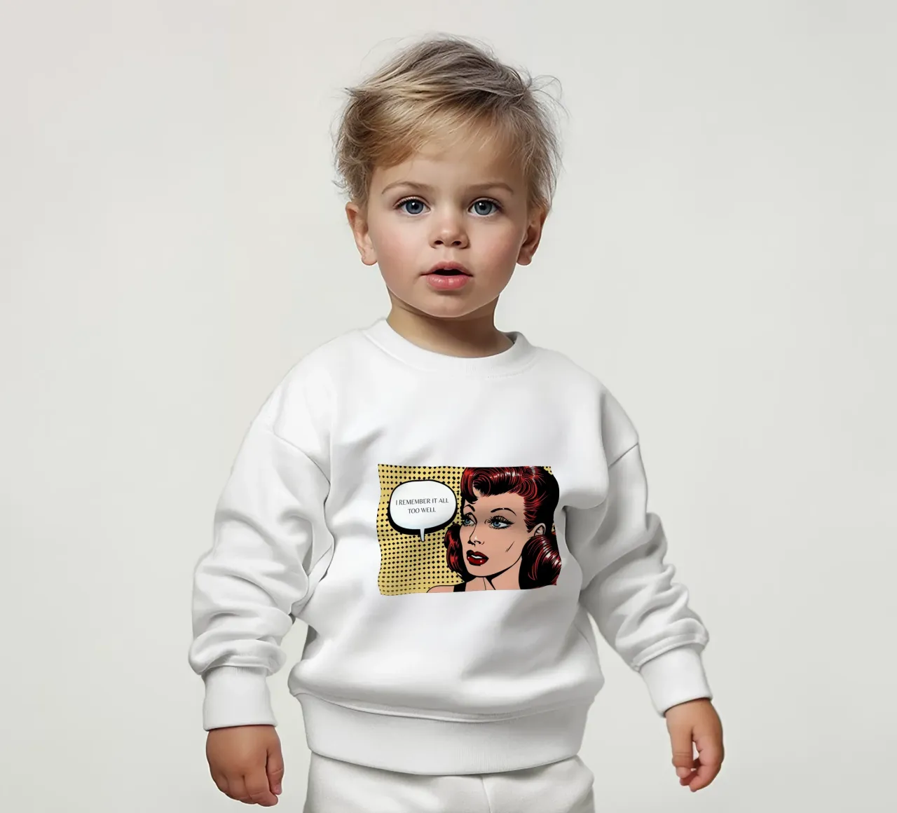 Retro Pop: Cómic "I Remember It All Too Well sudadera de bebé de NorwesClub