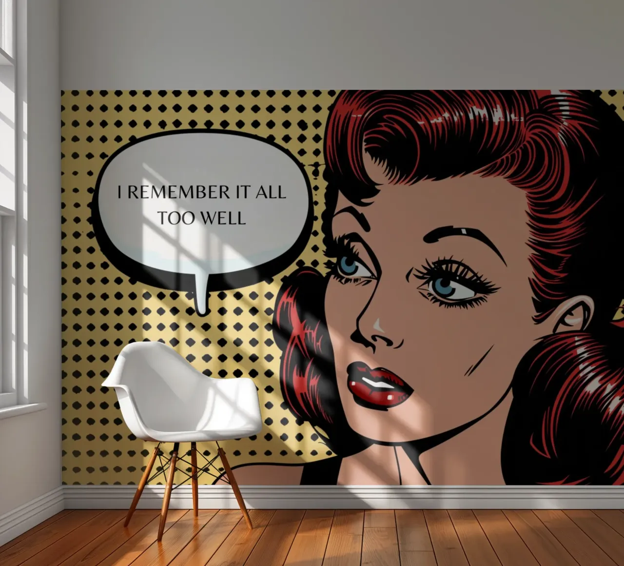 Retro Pop: "I Remember It All Too Well" Comic Art photo wallpaper by NorwesClub