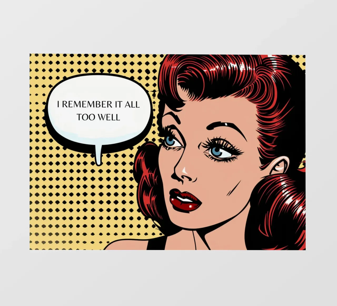 Retro Pop: "I Remember It All Too Well" Comic Art photo wallpaper by NorwesClub