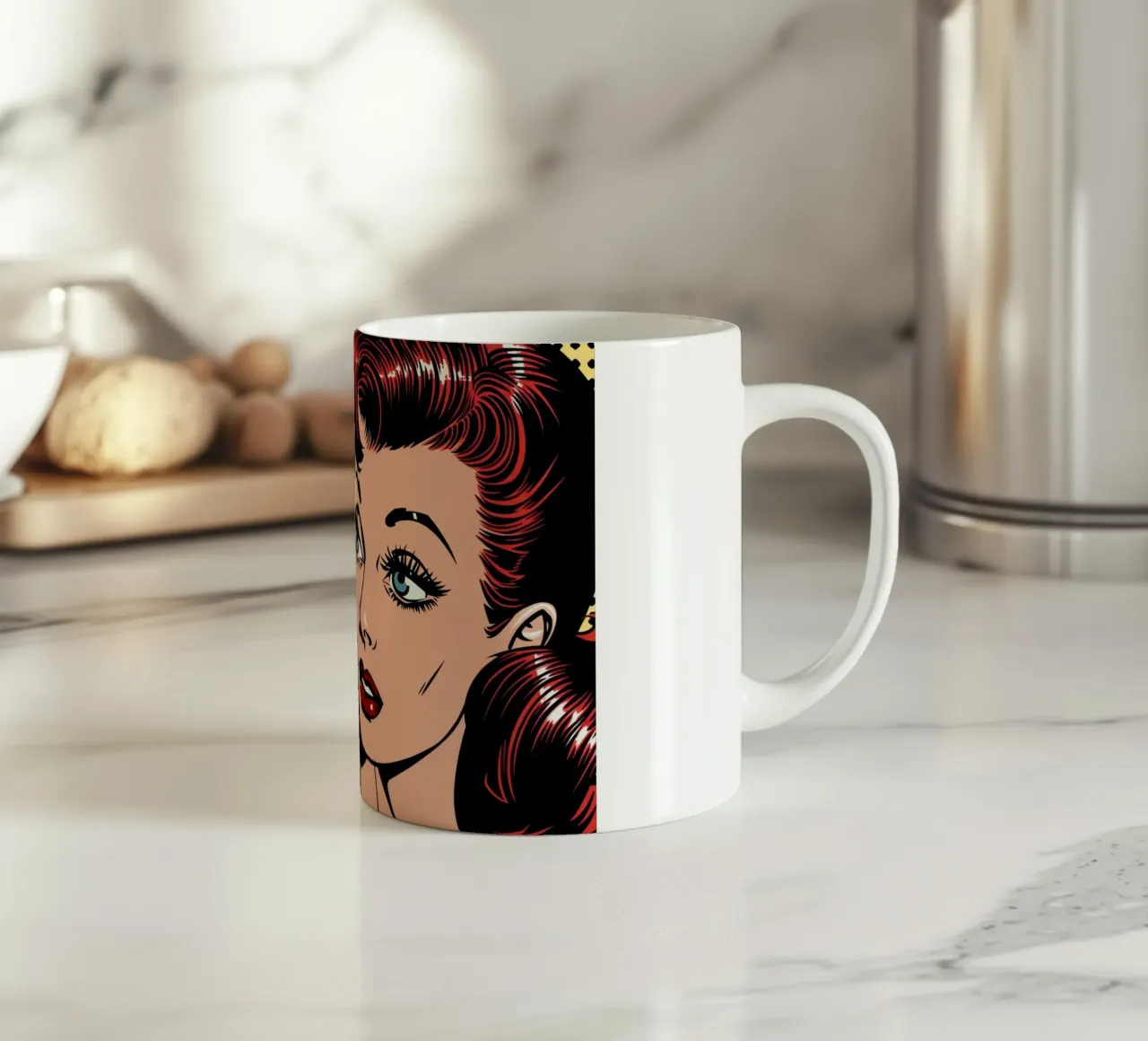 Retro Pop: "I Remember It All Too Well" Comic Art ceramic mug by NorwesClub